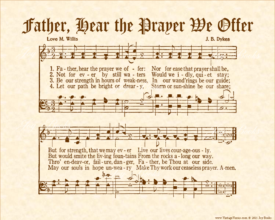 Our Heavenly Father! hear