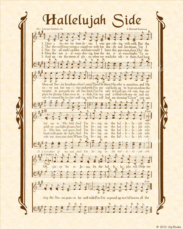 antique hymn sheet music